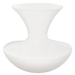 Iliadis Βάζο Γυάλινο Λευκό Φ32x30 Εκ. 