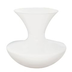 Iliadis Βάζο Γυάλινο Λευκό Φ22x20 Εκ. 