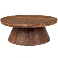 Iliadis Καφε Ξυλινο Τραπεζακι Σαλονιου Ροτοντα 80Χ80Χ32Εκ 