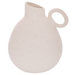 Iliadis Βάζο/Κανάτα Κεραμικό Λευκό 23x20x24,5 Εκ. 