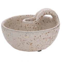 Iliadis Κηροπήγιο Κεραμικό Αντικέ Γκρι 14x14x10 Εκ. 