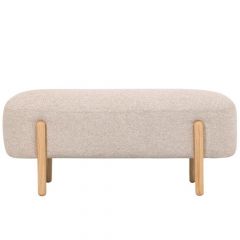 Iliadis Ταμπουρέ Υφασμάτινο Μπουκλέ Κρεμ 108x41x48 Εκ.