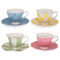 Iliadis Κηροπήγια "Τσαγιέρες" Polyresin Πολύχρωμα Σετ 4 Τμχ 11,5x11,5x6 Εκ. 