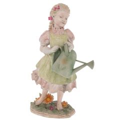 Iliadis Κορίτσι Που Ποτίζει Polyresin Πολύχρωμο 37,5x23x57 Εκ. 