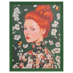 Iliadis Πίνακας Σε Κορνίζα " Γυναίκα Με Λουλούδια" Πολύχρωμος 100x130 Εκ.