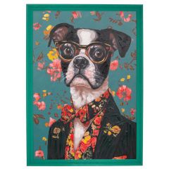 Iliadis Πινακας Χειροποιητος Σκυλος Σε Βεραμαν Κορνιζα 78Χ108Εκ (70Χ100) 