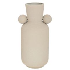 Iliadis Βάζο Μεταλλικό Κρεμ Φ15x34,5 Εκ. 