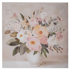 Iliadis Πίνακας Σε Καμβά "Βάζο Με Λουλούδια" Πολύχρωμος 80x80 Εκ. 
