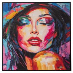 Iliadis Πίνακας Σε Καμβά "Γυναικεία Φιγούρα" Πολύχρωμος 80x80 Εκ. 