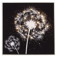 Iliadis Πίνακας Σε Καμβά "Πικραλίδα" Με Led Φωτισμό 60x60 Εκ.