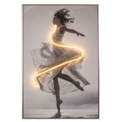 Iliadis Πίνακας Σε Καμβά "Μπαλαρίνα" Με Led Φωτισμό 80x120 Εκ. 