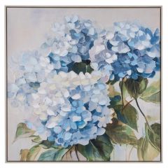 Iliadis Πίνακας Σε Καμβά "Hydrangea" Μπλε 80x80 Εκ. 