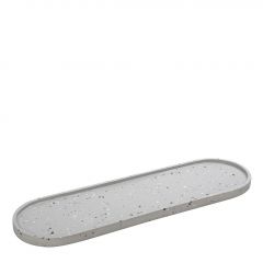 Espiel Διακοσμητική Πιατέλα Τσιμεντένια Ανοιχτή Γκρι 49x15x2 Κωδικός: TZG105
