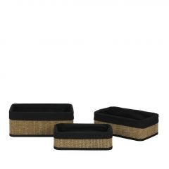 Espiel Καλάθια Αποθήκευσης Bamboo Natural Σετ 3 Τμχ 30/28/25 Εκ. Κωδικός: BAN104