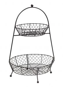 ESPIEL ΚΑΛΑΘΙ ΜΕΤΑΛΛΙΚΟ ΜΑΥΡΟ 34X26X52 ΚΩΔΙΚΟΣ: TAK226