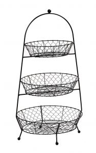 ESPIEL ΚΑΛΑΘΙ ΜΕΤΑΛΛΙΚΟ ΜΑΥΡΟ 34X26X65 ΚΩΔΙΚΟΣ: TAK227