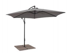 Bizzotto Nizza Charcoal/Grey Parasol 3M Ø300a - 235h