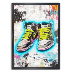 Πίνακας “Sneakers Pop Art” Με Neon LED Φωτισμό 50x70 Εκ.