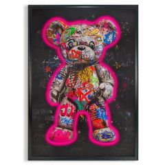 Πίνακας "Dark Bear" Με Neon LED Φωτισμό 70x100 Εκ.