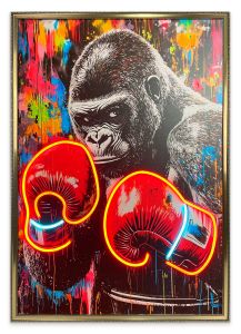 Πίνακας "Boxing" Με Neon LED Φωτισμό 70x100 Εκ.