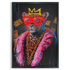 Πίνακας "Pimpin Leo" Με Neon LED Φωτισμό 70x100 Εκ.