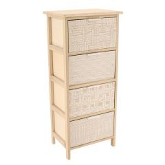 MRSHome Συρταριέρα Mdf Natural 37,5x27,5x86 Εκ.