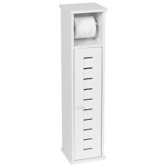 MRSHome Θήκη Για Χαρτί Υγείας Mdf Λευκή 18x18x75 Εκ.