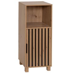 MRSHome Έπιπλο Ξύλινο Με Ντουλάπι Και Ράφι Καφέ 35x30x86 Εκ.