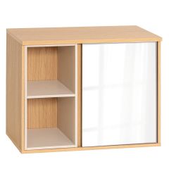 MRSHome Έπιπλο Μπάνιου Με Καθρέπτη Natural/Λευκό 60x20x45 Εκ.