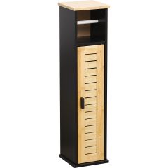 MRSHome Θήκη Για Χαρτί Υγείας Mdf 18x18x75 Εκ. I Μαύρη/Natural