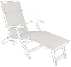 Bizzotto Veradero Αδιάβροχο Μαξιλάρι Ξαπλώστρας Εκρού 50x176x3