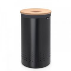 Brabantia CORK Καλάθι Απλύτων Μεταλλικό  60 Lt. I Matt Black