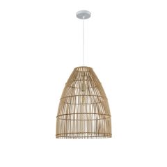 Sunlight Φωτιστικό Οροφής Ρατάν Natural Ø40 Εκ. Alva-40 