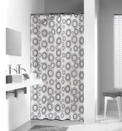 Sealskin CIRCOLO Κουρτίνα Μπάνιου Πλαστική 180x200 I Grey