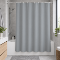 MRShome Κουρτίνα Μπάνιου Peva 180x180 I Γκρι