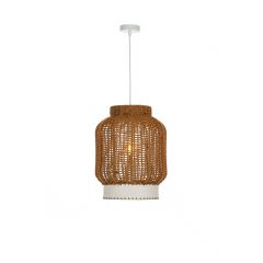 Sunlight Φωτιστικό Οροφής Σχοινί Καφέ Ø35 Εκ. Dome-35-Br 