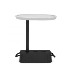 Fatboy Brick - Βοηθητικό Τραπέζι Εξωτερικού Χώρου Από Πολυαιθυλένιο 56x39x63,5 I Light Grey