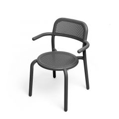 Fatboy Toní Καρέκλα Εξωτερικού Χώρου Αλουμινίου 59,5x55x80,5 I Anthracite 