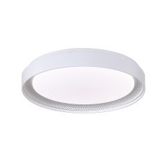 Sunlight Πλαφονιέρα Led Με Εναλλαγή Χρώματος Λευκή/Ασημί Ø38 Εκ. Lucia-400-Slv - Dimmable