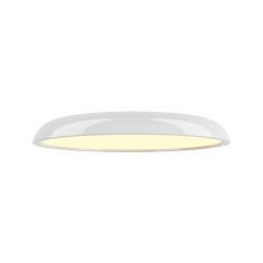 Sunlight Mia - Πλαφονιέρα Led Μεταλλική Λευκή Φ60 Εκ. - Dimmable