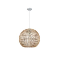 Sunlight Φωτιστικό Οροφής Ρατάν Natural Ø36 Εκ. Nares-36-N 