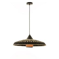 Sunlight Φωτιστικό Οροφής Σχοινί Μαύρο/Natural Ø61 Εκ. Savana-Wb 