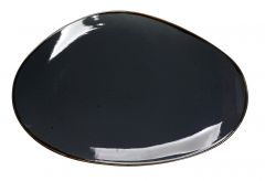 Espiel Terra Grey Οβάλ Πιατέλα Σερβιρίσματος Σκούρα Γκρι 36x24,5 Κωδικός: TLG107K4