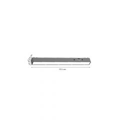 Inlight Γραμμικό φωτιστικό LED 10W 3CCT για Ultra Thin ράγα σε λευκή απόχρωση D:31,5X2,6X2,4cm (TMU0050-White)