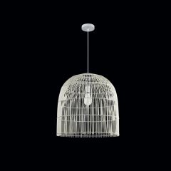 Sunlight Φωτιστικό Οροφής Ρατάν Λευκό Ø35 Εκ. Uten-35-W 