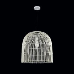 Sunlight Φωτιστικό Οροφής Ρατάν Λευκό Ø50 Εκ. Uten-50-W 