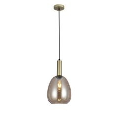 Sunlight Φωτιστικό Οροφής Γυάλινο Μελί/Χρυσό Ø20 Εκ. Zaron-H-Ch 