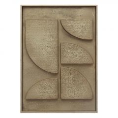 Espiel Πίνακας Σε 3D Καμβά Pvc/Mdf Μπεζ 50x70 Εκ. Κωδικός: FAL455