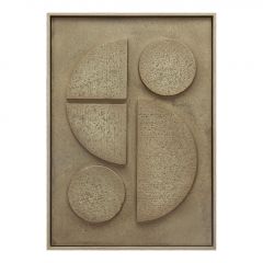 Espiel Πίνακας Σε 3D Καμβά Pvc/Mdf Μπεζ 50x70 Εκ. Κωδικός: FAL454