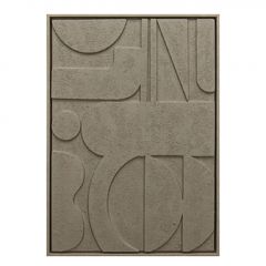 Espiel Πίνακας Σε 3D Καμβά Pvc/Mdf Μπεζ 50x70 Εκ, Κωδικός: FAL410